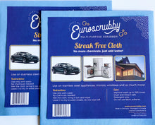 Load image into Gallery viewer, Packed With Care Euroscrubby Streak Free Cleaning Cloth 2 pack mirrors counters windows
