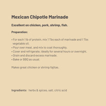 Load image into Gallery viewer, Spice Works Mexican Chipotle Marinade
