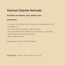 Load image into Gallery viewer, Spice Works Mexican Chipotle Marinade
