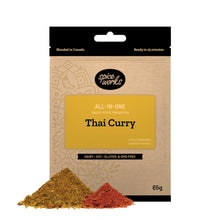 Load image into Gallery viewer, packed with care spice works all in one sauce mix and marinades thai curry package spices quality
